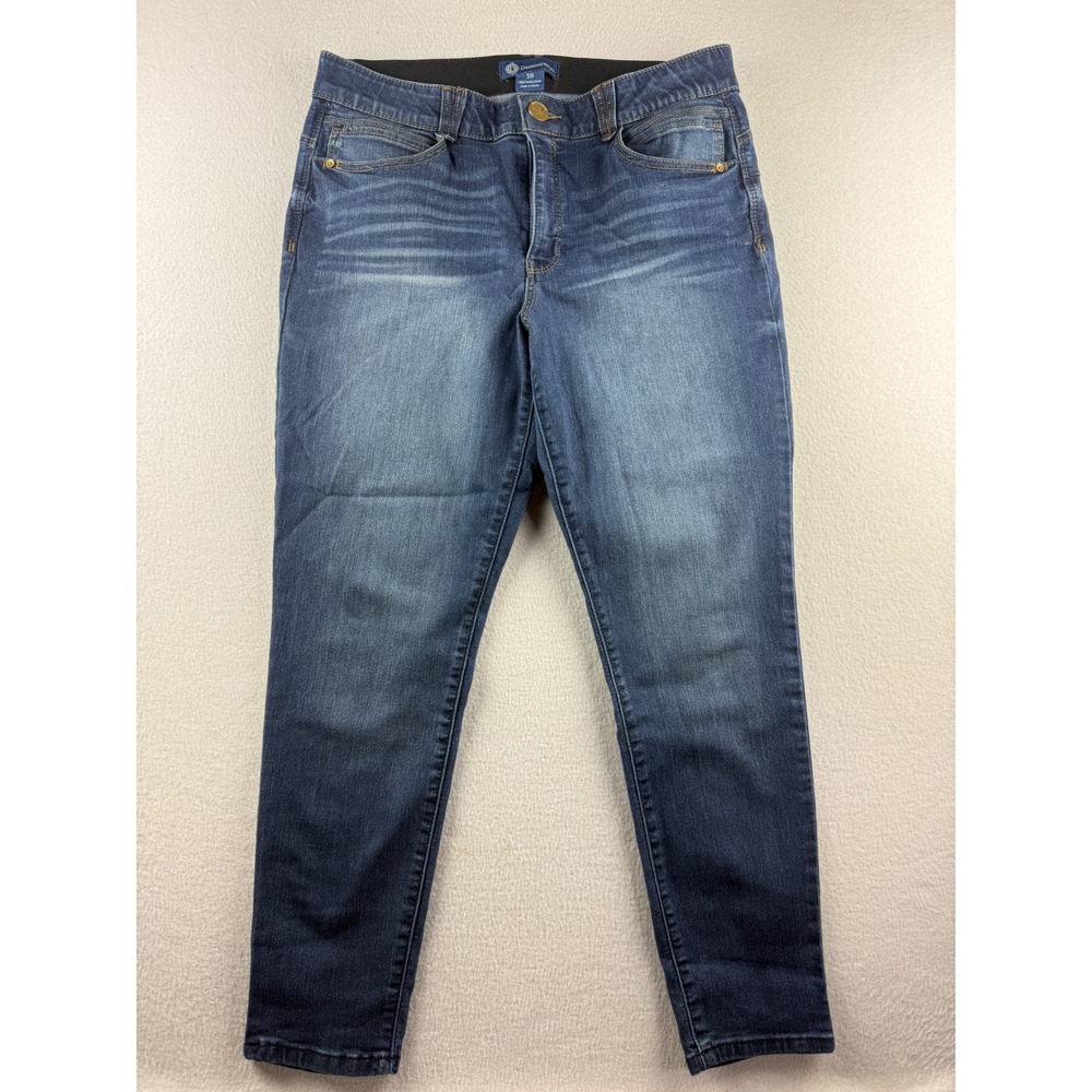 Democracy Ab solution Skinny Jeans Womens 16 Dark Wash Stretch Denim B1105V228